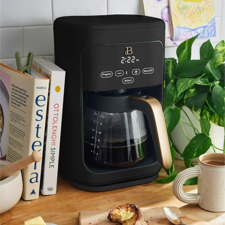 Beautiful 14-Cup Programmable Coffee Maker with Touch-Activated Display
